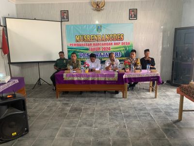 Musrenbangdes  Pembahasan Rancangan RKP Desa Tahun 2024 Desa Wajasari Kecamatan Adimulyo