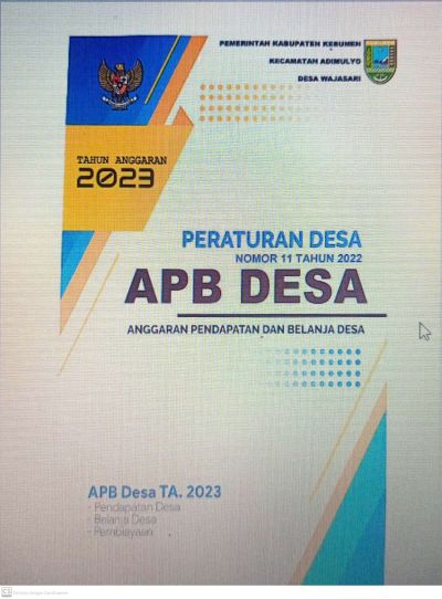 PERDES NO 11 TAHUN 2022 TENTANG APBDesa 2023 Wajasari Adimulyo